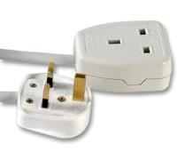 PRO ELEC - 1 Gang Extension Lead, White, 3m