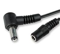 Pro Elec 2.1mm Right Angled Male to Female DC Power Extension Cable, 1m