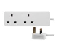 PRO ELEC 2-Gang Extension Lead | 500mm Cable | 13A