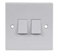 Pro Elec 202 Double Light Switch, 2 Way