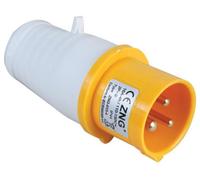 Pro Elec - 32A, 110V, Cable Mount Cee Plug, 2P+E, Yellow, Ip44