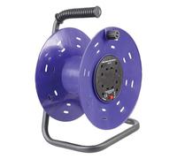 Pro elec 4 Gang Empty Cable Reel Drum, Freestanding Storage Stand Tidy, For Up To 50M Lead