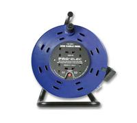 Pro elec 4 Gang Extension Lead 25M Cable Reel Drum With Handle, 13A