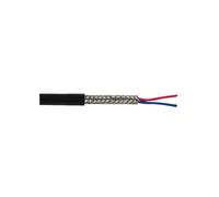 PRO ELEC - 7-2-2C 2 Core Screened Cable, 0.2mm, Black, 25m
