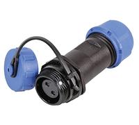 PRO ELEC Circular Connector, SP13 Series, 2-Pin Cable Mount Receptacle, Solder Socket, Threaded, IP68 - PELR0135