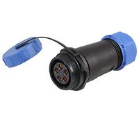 PRO ELEC Circular Connector, SP211 Series, Cable Mount Receptacle, 5-Pole, IP68, 30A, 500V AC, Threaded Coupling - PELR0180