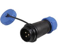 Pro Elec - Circular Threaded Connector Inline Plug, 3-Pole, 7-12mm, Ip68