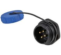 Pro Elec - Circular Threaded Panel Mount Connector Plug, 4-Pole, Ip68