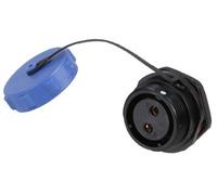 Pro Elec - Circular Threaded Panel Mount Connector Socket, 2-Pole, Ip68