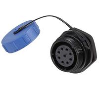 PRO ELEC Circular Threaded Panel Mount Connector Socket, 9-Pole, IP68, 7-12mm Cable - PELR0196