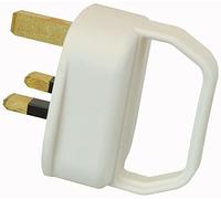 PRO ELEC Easy Pull Plug 5A - White UK Mains Plug Type G, Thermoplastic Construction - PE01132