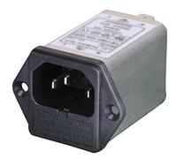 PRO ELEC IEC Filtered Inlet with 2A Fuse, 250V AC, Chassis Mount - PELB1071