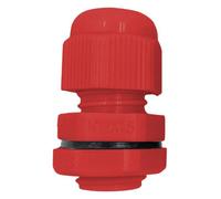Pro Elec - Nylon Cable Gland, M16, 4-8mm Cable Range, Red, Ip68