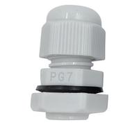 Pro Elec - Nylon Cable Gland, Pg11, 5-10mm Cable Range, White, Ip68
