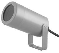 PRO ELEC Outdoor Spotlight, GU10, Grey, IP65 Rated, Mains Powered, Rubber Cable Included - PEL00834-GRY