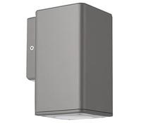 PRO ELEC Outdoor Wall Mounted Downlight, IP44, GU10, Grey - Square Exterior Light Fitting, 240V - PEL00830-GRY