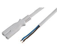 PRO ELEC PE01016 IEC C7 (Figure 8) to Bare Ends Power Lead, 5m White