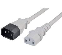 Pro Elec PE01111 2 m IEC male to IEC Female Power Lead, White