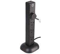 PRO ELEC PEL00133 - 8-Gang Surge Protected Tower Extension Lead with USB, 2 m, Black