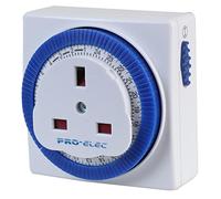 PRO ELEC PEL00407 Compact 24 Hour Mechanical Plug-in Timer