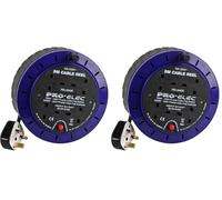 Pro Elec PEL00426 4 Socket Cassette Reel, 10A, 5 m (Pack of 2)