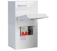 Pro Elec PEL00429 4 Way Metal Consumer Unit, 100A Main Switch