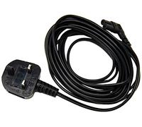 Pro Elec PEL00505 5 m UK Plug to Right Angled Figure 8 (C7) Power Cable, Black
