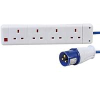 Pro Elec PEL00790 Extension Lead, 4 Gang to 16A Plug, 2 m