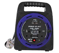 PRO ELEC PEL00804 - 2-Gang Mains Extension Cassette Reel with USB, 15 m
