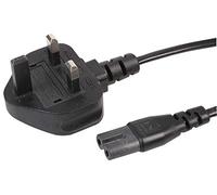 Pro Elec PEL00809 UK mains Plug to C7 Lead, Black, 1 m