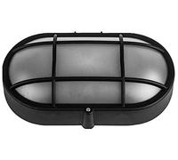 Pro Elec PEL00829 Outdoor Bulkhead Light Fitting, E27, IP44, Black