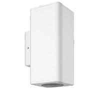 PRO ELEC PEL00832-WHT Outdoor Up and Down Squared Wall Light, IP44, White