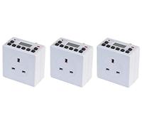PRO ELEC PEL00875 Compact 24-Hour Digital Plug-In Timers (Pack of 3)