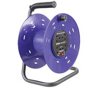 Pro Elec PEL00901 4-Gang Plastic E MPty Cable Reel Dru m, 50 m