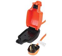 PRO ELEC PEL01008 Mains Extension Lead with Outdoor 1-Gang Socket, IP54, Orange, 5m