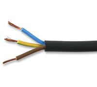 Pro Elec PEL01088 1.50 mm2 3183Y 3-Core mains Cable, 16A, Black, 100 m