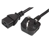 Pro Elec PEL01181 UK Plug to IEC C19 Power Lead ,Black, 16A, 2 m