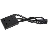 Pro Elec PEL01254 IEC C14 Plug To 13A UK Socket Power Lead, Black, 1m