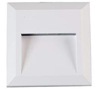 Pro Elec PEL01334 2W Square LED Wall Light, 60l m, 4000K, IP65, Class II, White