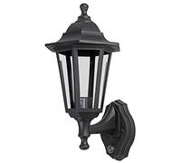 PRO ELEC PEL01348 Outdoor Lantern with Photocell & PIR, E27, IP44, Black