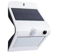 PRO ELEC PEL01359 IP65 Outdoor Solar LED Security Wall Light with PIR Sensor, White