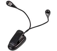 PRO ELEC PEL01370 Flexible Dual Clip-On LED Light - Twin Cool-White LEDs, Battery Powered