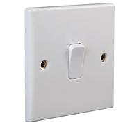 PRO ELEC PEL01397 1-Gang Rounded Edge DP Wall Switch, 20A, 250V