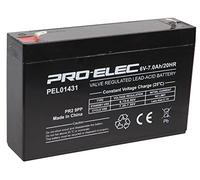 PRO ELEC PEL01431 7Ah 6V AGM Lead Acid Battery