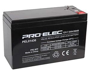 PRO ELEC PEL01436 7Ah 12V AGM Lead Acid Battery