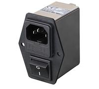 PRO ELEC PELB1082 Switched IEC Filtered Inlet with 2A Single Fuse, 250V AC