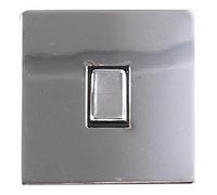 PRO ELEC PELB1128 Screwless Light Switch, 1 Gang, 2 Way, 10AX, Polished Chrome