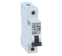 PRO ELEC PELB1158 20A Single Pole MCB, C Curve, 6kA