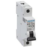 PRO ELEC PELB1186 10A Single Pole MCB, B Curve, 6kA