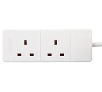 PRO ELEC PELB1510 2 Gang Extension Lead 3m, White
